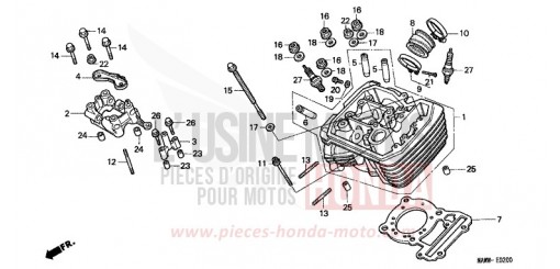 ZYLINDERKOPF (VORNE) XL600VX de 1999